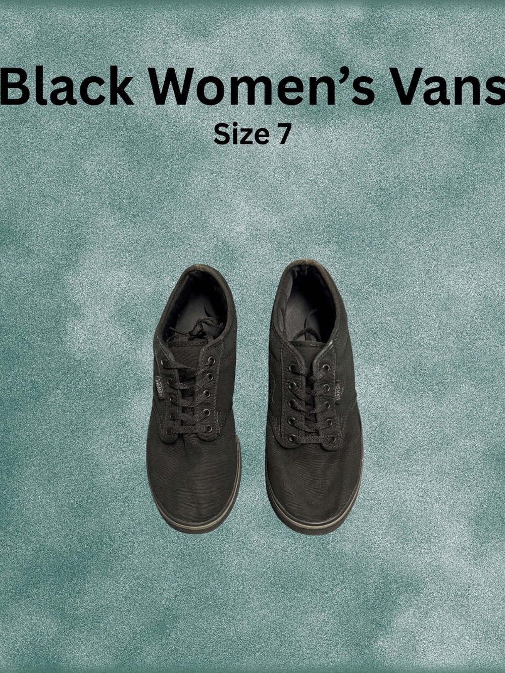 Vans Women's Black Low-Top Canvas Sneakers